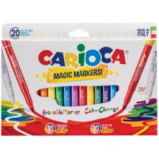Фломастеры меняющие цвет/стираемые Carioca 