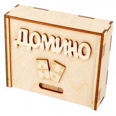 Игра настольная Домино, Десятое королевство, дерево, деревянная коробка