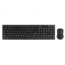 Комплект беспроводной клавиатура + мышь Smartbuy ONE 229352AG, USB, черный