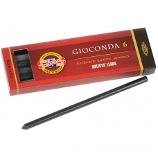 Грифели для цанговых карандашей Koh-I-Noor Gioconda, 2B, 5, 6мм, 6шт., круглый