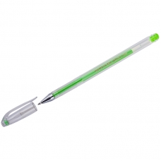 Ручка гелевая Crown Hi-Jell Color светло-зеленая, 0,7мм