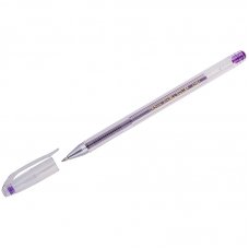 Ручка гелевая Crown Hi-Jell Color фиолетовая, 0,7мм