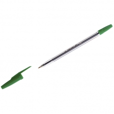 Ручка шариковая Corvina 51 Classic зеленая, 1,0мм, прозрачный корпус