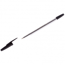 Ручка шариковая Corvina 51 Classic черная, 1,0мм, прозрачный корпус