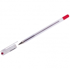 Ручка шариковая MunHwa Option красная, 0,5мм, штрих-код