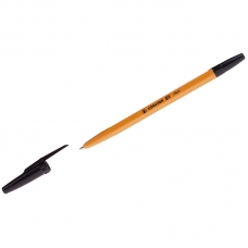 Ручка шариковая Corvina 51 Vintage черная, 1,0мм, желтый корпус