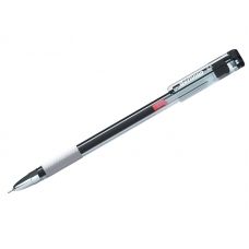 Ручка гелевая Berlingo Standard черная, 0,5мм, грип, игольчатый стержень
