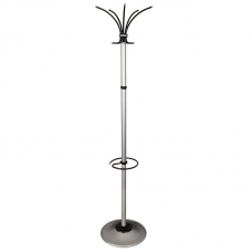 Вешалка напольная Титан Класс Ц-ТМЗ, металл, цвет серый, 5 крючков, подставка для зонтов
