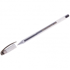 Ручка гелевая Crown Hi-Jell Needle черная, 0,5мм, игольчатый стержень