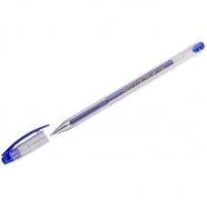 Ручка гелевая Crown Hi-Jell Needle синяя, 0,5мм, игольчатый стержень
