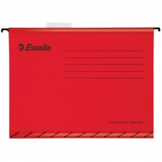 Подвесная папка Esselte Pendaflex Plus Foolscap, 240*412мм, картон, 210г/м2, красная