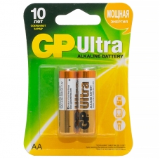 Батарейка GP Ultra AA LR06 15AU алкалиновая, BC2
