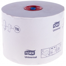 Бумага туалетная Tork UniversalT6 1 слойн., Mid-size рулон, 135м/рул, мягкая, тиснение, белая