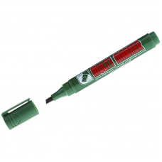 Маркер перманентный Crown Multi Marker Chisel зеленый, скошенный, 5мм