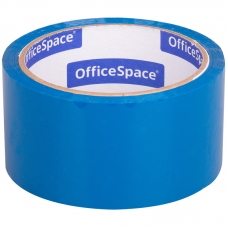 Клейкая лента упаковочная OfficeSpace, 48мм*40м, 45мкм, синяя, ШК