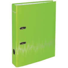 Папка-регистратор Berlingo Neon, 70мм, ламинированная, неоновая зеленая
