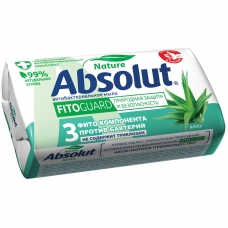 Мыло туалетное Absolut Алоэ, антибактериальное, бумажная обертка, 90г