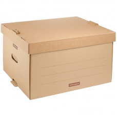 Короб архивный OfficeSpace Универсальный 26,5*34*44см, надстраиваемый, с крышкой, картон