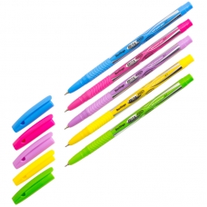 Ручка шариковая Berlingo Blitz Pro, синяя, 0,7мм, грип, корпус ассорти