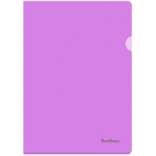 Папка-уголок Berlingo Starlight, А4, 180мкм, прозрачная розовая, индив. ШК