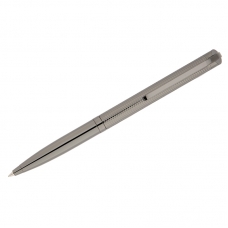 Ручка шариковая Delucci Volare, синяя, 1,0мм, корпус оружейный металл, поворотн, подар.уп.