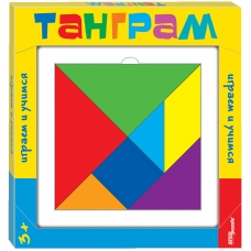 Игра-головоломка Step Puzzle Танграм, дерево, 7 цветов, от 3-х лет, картонная коробка