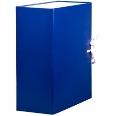 Короб архивный с завязками OfficeSpace разборный, БВ, 120мм, синий, клапан МГК