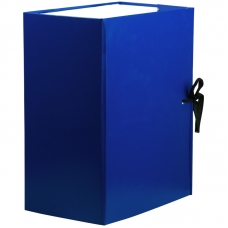 Короб архивный с завязками OfficeSpace разборный, БВ, 150мм, синий клапан МГК