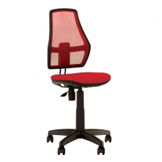 Кресло детское NowyStyl FOX, PL, ткань/спинка-сетка, красное, без подлокотников