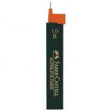 Грифели для механических карандашей Faber-Castell Super-Polymer, 12шт., 1, 0мм, B