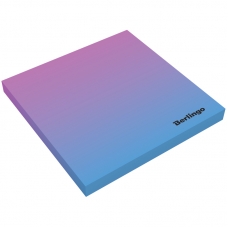 Самоклеящийся блок Berlingo Ultra Sticky.Radiance,75*75мм,50л, розовый/голубой градиент,европодвес
