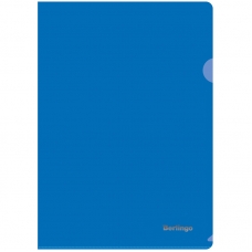 Папка-уголок Berlingo, А4, 180мкм, непрозрачная, синяя