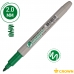 Маркер перманентный Crown Multi Marker Slim зеленый, пулевидный, 2мм P-505 207896w