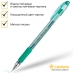 Ручка гелевая Crown Hi-Jell Needle Grip зеленая, 0,7мм, грип, игольчатый стержень, штрих-код HJR-500RNB 245941w
