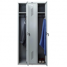 Шкаф для одежды металлический ПРАКТИК Стандарт LS-31 3 секц
