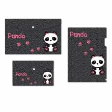 Набор папок №1School Panda 3 шт/уп (уголок А4, конверт на кнопке А4, А5)