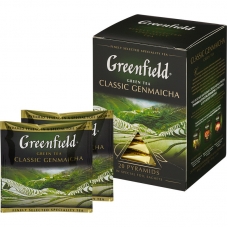Чай Greenfield Genmaicha зеленый фольгир. 20пак/уп 1155-08