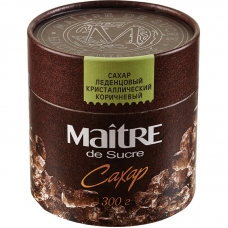 Сахар леденцовый Maitre de Sucre коричневый,300г
