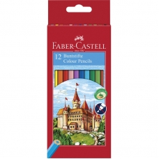 Карандаши цветные Faber-Castell ECO Замок 12цв 6-гран точилка 120112