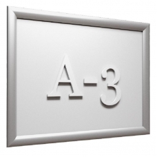 Рамка А3 Attache, алюм.клик-профиль 25 мм, настенная