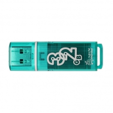 Флеш-память Smartbuy Glossy, 32Gb, USB 2.0, зел, SB32GBGS-G