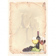 Дизайн-бумага А4 Attache 50 шт/уп тематика винный + виноград MD1