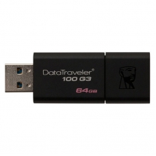Флеш-память Kingston DataTraveler 100 G3, 64Gb, USB 3.0, чер, DT100G3/64GB