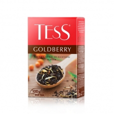 Чай Tess Goldberry листовой черный с добавками,100г 1132-15
