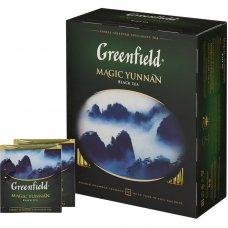 Чай Greenfield Magic Yunnan черн.фольгир 100 пак/уп, 0583-09