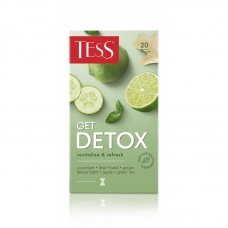 Чай Tess Get Detox зеленый с добавками, 1,5гх20шт/уп
