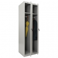 Шкаф металлический для одежды BRABIX LK 21-80, УСИЛЕННЫЙ, 2 секции, 1830х800х500 мм, 37 кг, 291129, S230BR406102
