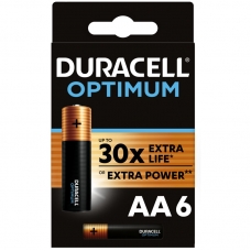 Батарейка Duracell Optimum AA (LR06) алкалиновая, 6BL