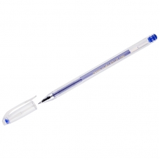 Ручка гелевая Crown Hi-Jell синяя, 0, 5мм, штрих-код