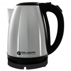 Чайник электрический Gelberk GL-451, 1, 8л, 1500Вт, нержавеющая сталь, черный